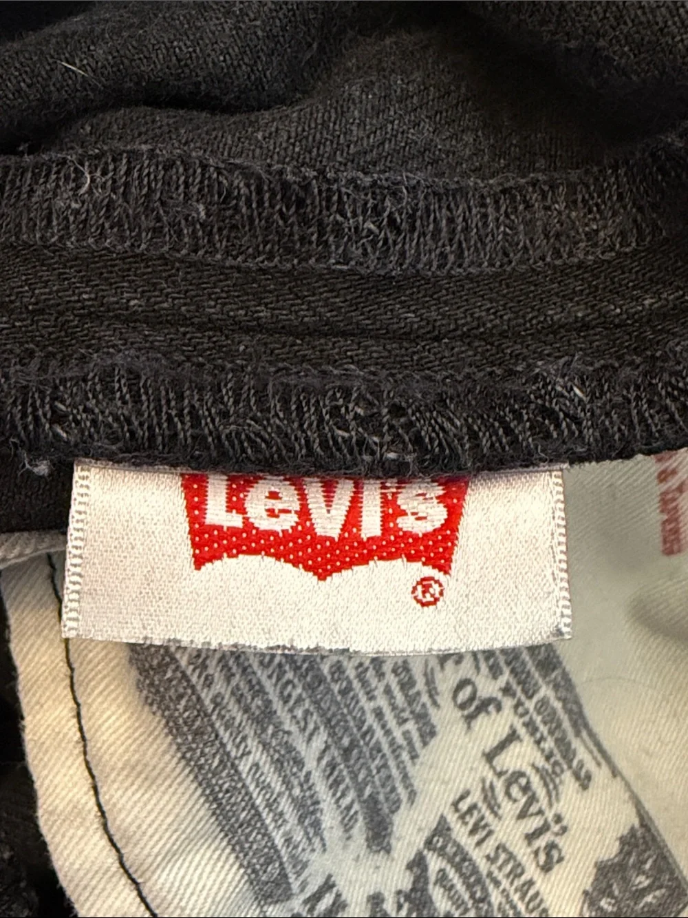 Levis 501 CT Custom Tapered Black Jeans Marbled Charcoal Wash 38x32 Fits 36x30